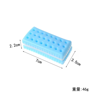 Série de jouets souples et collants en forme de nourriture colorée, type soda cracker, anti-stress, cadeau pour enfants et adultes, idéal pour les fêtes - Product Image 1