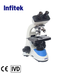 Infitek <span class=keywords><strong>40X</strong></span> 100X 400X <span class=keywords><strong>1000X</strong></span>双眼光学生物顕微鏡 (スライディング) CE付き - Product Image 1
