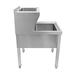 Stainless Steel Floor Mounted Cleaning Sink - Commercial Heavy Duty Utility Sink for Restaurant/Hotel - Product Image 3