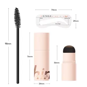 O.TWO.O Eyebrow Stamp Shaping Kit With Eyebrow Trimmer Tools Brush Eyebrow Powder Stick Hair Line Contour Cosmetics
