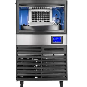 Machine à glace professionnelle sans conception, appareil à glace, 155 lb, pour 24 heures de Restaurants, Bars et maisons