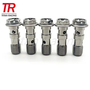 Hot sale GR5 Titanium double banjo bolt for Motorcycle in stock