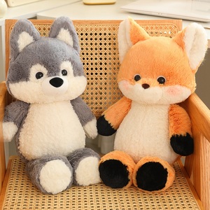 Peluche créative Super <span class=keywords><strong>Loup</strong></span>, poupée en peluche, <span class=keywords><strong>renard</strong></span> câlin, jouet en peluche avec robe, adorable jouet en peluche personnalisé en forme de <span class=keywords><strong>renard</strong></span> - Product Image 5