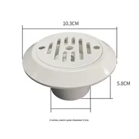 Accessoires d'équipement pour piscine : Buse en tissu PVC ABS SP1424, drain de fond en ligne écologique pour débordement et entrée/sortie