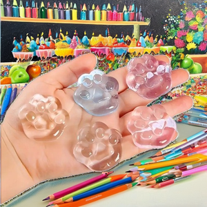 Nuevo Juguete Mochi Kawaii con Forma de Pata de Gato, Transparente, Suave y Agradable al Tacto, para Niños de 5 a 7 Años, Venta al Por Mayor de Fábrica - Product Image 2