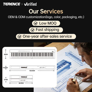 โรงงานขายส่ง รับปรับแต่ง <span class=keywords><strong>คีย์บอร์ด</strong></span>เปียโนดิจิตอลแบบพกพา 88 คีย์ พับได้ คอนโทรลเลอร์ MIDI ออร์แกนอิเล็กทรอนิกส์ TERENCE V70 - Product Image 5
