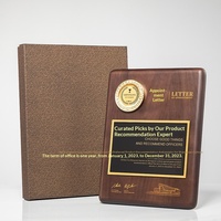 Trophée en bois massif gravé sur mesure avec impression UV - Récompense durable pour la reconnaissance des employés, récompenses des réunions annuelles, cadeaux d'affaires
