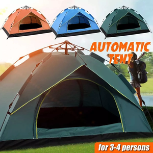 Carpa Exterior Impermeable para 3-4 Personas, Totalmente Automática, Otro Equipo de Camping, Pesca, Carpa de Camping Portátil para Exteriores - Product Image 4