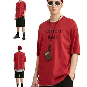Custom Novel Style Plus Sizes Premium Tshirt Heavy Jersey Couple Oversize T Shirt for Men