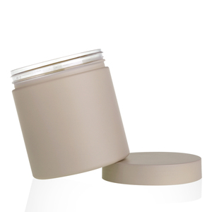 Wadah toples makanan stoples buram stoples kosmetik mulut lebar Perawatan Kulit kemasan kustom kosmetik hewan peliharaan abu-abu plastik Shanghai <span class=keywords><strong>300</strong></span> Ml