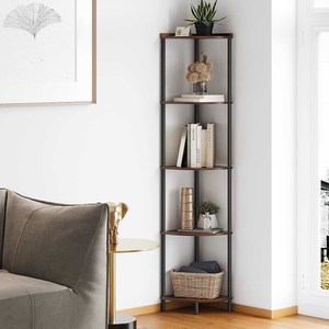 Étagère d'angle à 5 niveaux support de <span class=keywords><strong>plante</strong></span> haut <span class=keywords><strong>pour</strong></span> salle de bain ou salon bibliothèque <span class=keywords><strong>pour</strong></span> décor de petit espace - Product Image 5