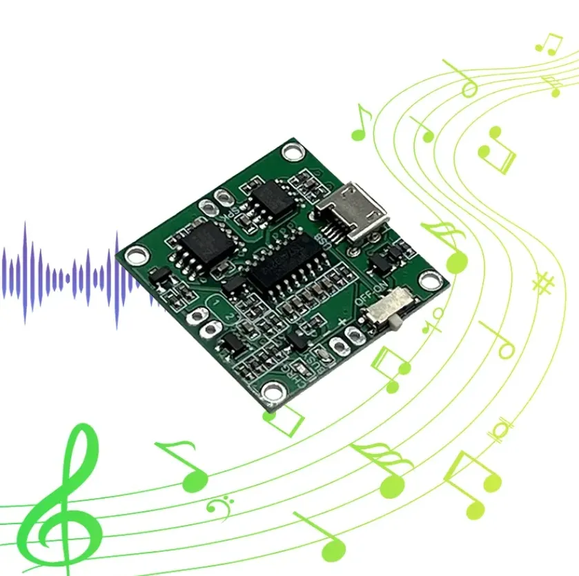 Tombol tekan/sensor cahaya diaktifkan USB dapat diunduh 8M MP3 WAV musik pemutar suara modul suara dengan Speaker untuk Natal DIY Gi