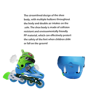Patines en Línea de Slalom con Logotipo Personalizado, Bota Rígida Ajustable, 4 Ruedas, Freno, para Niños, Rodamientos de PU ABEC-9, Marco de Aluminio - Product Image 3