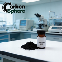 Carbonsphere 99,9% Fullerène pur C60 en poudre 1 gramme Qualité cosmétique Certifié COA TSCA pour applications cosmétiques et laboratoires