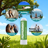 Ensemble d'inhalateurs nasaux aux huiles essentielles, lot de 6, 100% pures, bâtonnets d'inhalation d'aromathérapie, lavande, menthe poivrée, clarté des sinus, concentration