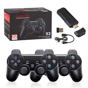 Consola <span class=keywords><strong>de</strong></span> Videojuegos X2 Home 2022 Actualizada, Ergonómica, con Orificios <span class=keywords><strong>de</strong></span> Refrigeración, Joystick Doble Inalámbrico, Reproductor <span class=keywords><strong>de</strong></span> Videojuegos Clásicos Retro en 3D, 64 GB - Product Image 1