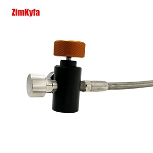 Kit de Manguera Trenzada de Acero Inoxidable HP para Llenado de Aire CO2, 10 Pulgadas, con Manómetro de 3000psi/5000psi, Acoplador de 8mm, Válvula de Purga, Tanque G1/2-14 - Product Image 4