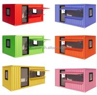 Magasin préfabriqué modulaire, magasin mobile, remorque, conteneur préfabriqué personnalisé de 20 pieds, 40 pieds, café