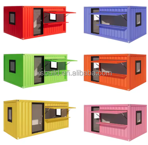 モジュール式プレハブ店舗 モバイルストア トレーラー 20フィート 40フィート カスタムプレハブコンテナ コーヒーショップ - Product Image 1