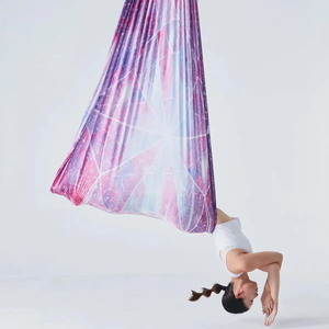 हवाई योग रेशम Ombre 18 मीटर नायलॉन उच्च शक्ति हवाई योग झूला सेट विरोधी गुरुत्वाकर्षण योग झूला - Product Image 1