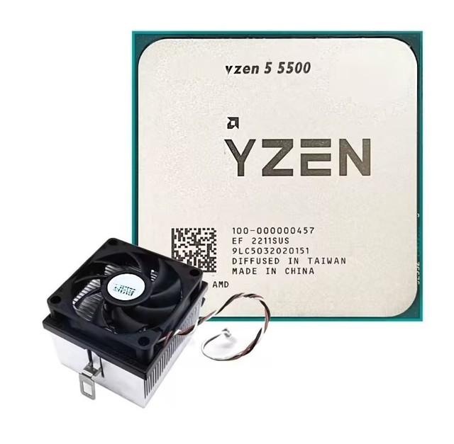 Unlocked Desktop Processor R5 5500 6-Core Processor AM4 Socket Desktop CPU With Cooler