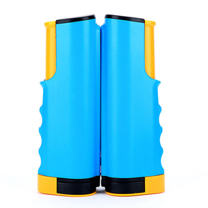 Filet de <span class=keywords><strong>ping</strong></span>-<span class=keywords><strong>pong</strong></span> rétractable pour jeux d'intérieur et d'extérieur avec poteaux, cadre de tennis de table télescopique à bord incurvé et portable, filets de balles de blocage - Product Image 1