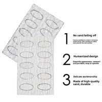 Pousse-cuticules en acier inoxydable pour soins des ongles, style russe, double tête, design fer à cheval, grand bord biseauté, prétraitement des cuticules
