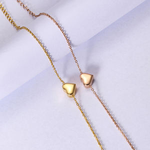 316L In Acciaio Inox Braccialetto di Fascino Del Cuore Per Le Donne Gioielli In <span class=keywords><strong>Oro</strong></span> <span class=keywords><strong>Sottile</strong></span> Chain & Braccialetti di Collegamento - Product Image 4