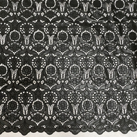 Tissu laser en cuir 2023 Haute Qualité faux cuir Guipure Dentelle Dernier français noir Dentelle PU Tissu Pour vêtements