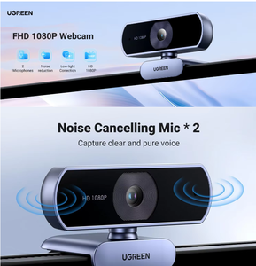 UGREEN Full <strong>HD</strong> 1080P <strong>Webcam</strong> <strong>with</strong> <strong>Microphone</strong> Laptop Desktop Computer USB <strong>Web</strong> Cam <strong>Camera</strong> for Live Broadcast Video Conference Work - Product Image 2