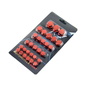 Parti Decorative in Lega di Alluminio per Sistemi di Carrozzeria Moto, Copridadi Cromati, Set di Viti per Modifica Motore, Accessori - Product Image 4