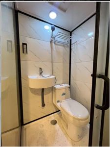 Casa Móvil Moderna de Acero con Techo a Dos Aguas, Cabaña Prefabricada <span class=keywords><strong>Elevada</strong></span> con Porche para Uso Residencial/Resort, Oficina, Villa, Hotel - Product Image 4