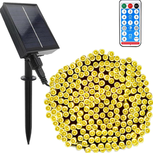 Guirlande lumineuse solaire LED multicolore de petite taille pour l'extérieur, classée IP65, décorative, pour une utilisation résidentielle dans le jardin - Product Image 4