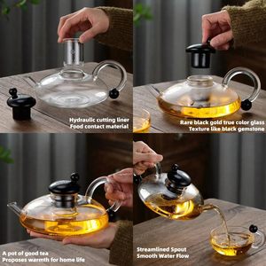 1L filtro per caffettiera in vetro resistente al calore ad alta temperatura per uso domestico con Set da tè in melamina - Product Image 3