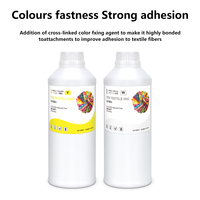 Tinta DTG Berkualitas Tinggi 1000ml untuk Printhead Epson I3200 Tinta Pigmen Tekstil Warna Cerah untuk Pencetakan Kaos