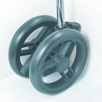 Ensemble de roues pivotantes en plastique de 6 pouces pour poussette bébé, capacité de charge de 20 à 25 kg, pour chariot à main et poussette