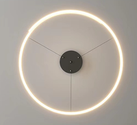 Lustres Créatifs Longs en Aluminium Noir/Blanc à Économie d'Énergie en Silicone, Idéaux pour Chambre à Coucher, Style Simple et Moderne - Meilleures Ventes