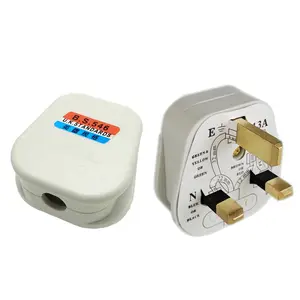 Montage Uk Wireable Plug 13A 250V Bs Type-G 3 Pins Monteren Wire Cord Power Plug Brittannië Power voeding Bedrading Plug Top Met Zekering