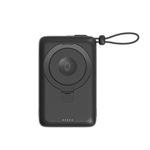 Batterie externe 10000 mAh avec câble Type-C intégré, chargeur sans fil 15W PD à charge rapide, pack de batterie portable avec chargeur de montre 2W pliable - Product Image 1