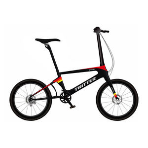 TWITTER-bicicleta plegable de 22 velocidades para adultos y niños, bicicleta plegable con marco de carbono de 22 pulgadas, 451 - Product Image 6