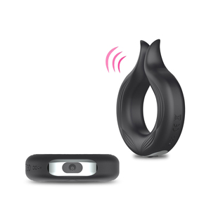 Petandyanna Oplaadbare Siliconen Vibrerende Lock Fine Ring Mannelijke Vertraging Cockring Real <span class=keywords><strong>Touch</strong></span> Gevoel Zwart Masturbatie Seks Speelgoed - Product Image 1