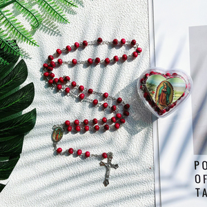 Collar <span class=keywords><strong>de</strong></span> Rosario con Cuentas <span class=keywords><strong>de</strong></span> Mariposa Chapadas en Oro <span class=keywords><strong>de</strong></span> 12 Piezas, Cadena con Cruz, Nuestra Señora <span class=keywords><strong>de</strong></span> Guadalupe, Perfumado, Primera Comunión, Regalo Unisex - Product Image 6