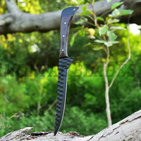 Couteaux à fileter japonais en acier damassé en poudre couteau à filet de cuisine de haute qualité avec manche en bois de Wengi naturel