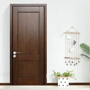 Porte d'ingresso interne porta in legno servizio di Design popolare più venduto porta moderna per casa in legno massello 3mm esterno contemporaneo