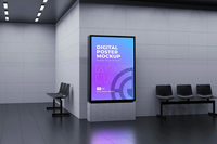 Pantalla Digital Comercial de 55 Pulgadas para Montaje en Pared, Uso en Interiores, Elevadores, Centros Comerciales, con Animación, Sistema Operativo Android, Alto Brillo