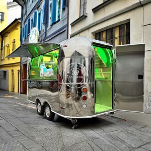 2025 China Commercial Stainless Steel Food Trailers Fitted Food Truck With Full <b>Kitchen</b> Bakery Food <b>Cart</b> Mobile Trailers <b>Kitchen</b> - Product Image 1