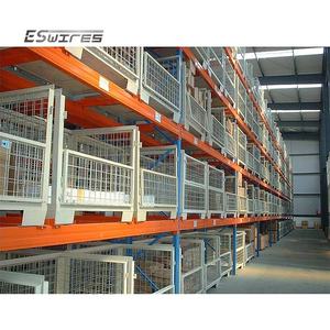 Tùy Biến Đóng Mở Kho Nhiệm Vụ Nặng Nề Dễ Dàng Di Chuyển Sơn Bột Lưới Euro Kim Loại Thép Thùng - Product Image 3