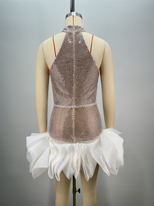 Vestido <span class=keywords><strong>de</strong></span> <span class=keywords><strong>fiesta</strong></span> <span class=keywords><strong>de</strong></span> noche <span class=keywords><strong>de</strong></span> club nocturno <span class=keywords><strong>de</strong></span> plumas sexy brillante <span class=keywords><strong>de</strong></span> celebridad <span class=keywords><strong>de</strong></span> alta calidad - Product Image 3