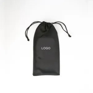 Benutzer definierte Kordel zug 100% Mikro faser Stoff Brille Schmuck beutel Tasche mit Logo gedruckt