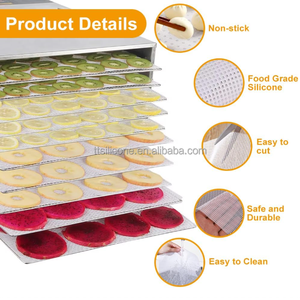 Tấm lót làm khô thực phẩm bằng silicon cấp thực phẩm, cuộn tròn, cao cấp, dùng cho rau củ quả - Product Image 2